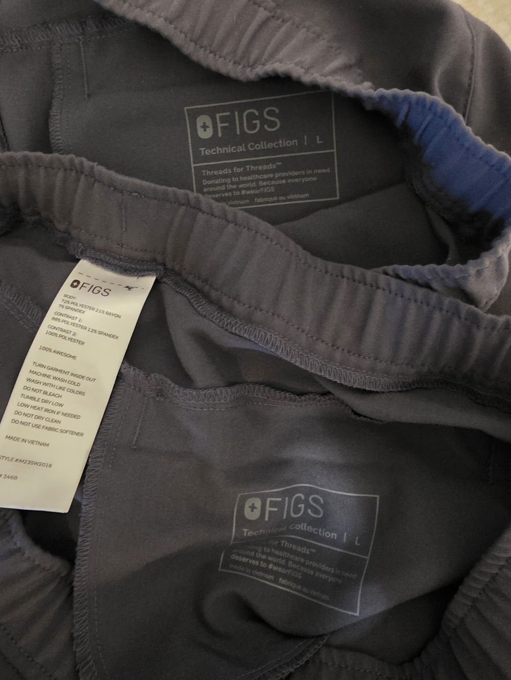 Bundle Of 2 Figs Tansen Jogger Scrub Pants- L - Picture 3 of 11